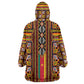 Cameroon Toghu Wearable Blanket Hoodie Vibrant Bamenda Tribal - Authentic African Folk Art