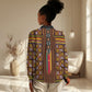 Cameroon Toghu Women Casual Shirt Vibrant Bamenda Tribal - Authentic African Folk Art