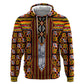 Cameroon Toghu Zip Hoodie Vibrant Bamenda Tribal - Authentic African Folk Art