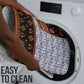 Cameroon Toghu Ethnic Heritage Bathroom Set Traditional Bamenda Embroidery Style - African Tribal Motifs
