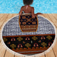 Cameroon Toghu Ethnic Heritage Beach Blanket Traditional Bamenda Embroidery Style - African Tribal Motifs