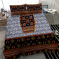 Cameroon Toghu Ethnic Heritage Bedding Set Traditional Bamenda Embroidery Style - African Tribal Motifs