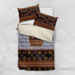 Cameroon Toghu Ethnic Heritage Bedding Set Traditional Bamenda Embroidery Style - African Tribal Motifs