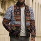 Cameroon Toghu Ethnic Heritage Bomber Puffer Jacket Traditional Bamenda Embroidery Style - African Tribal Motifs
