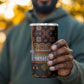 Cameroon Toghu Ethnic Heritage 4 in 1 Can Cooler Tumbler Traditional Bamenda Embroidery Style - African Tribal Motifs