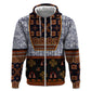 Cameroon Toghu Ethnic Heritage Hoodie Traditional Bamenda Embroidery Style - African Tribal Motifs