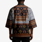 Cameroon Toghu Ethnic Heritage Kimono Traditional Bamenda Embroidery Style - African Tribal Motifs