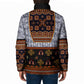 Cameroon Toghu Ethnic Heritage Padded Jacket Traditional Bamenda Embroidery Style - African Tribal Motifs