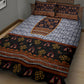Cameroon Toghu Ethnic Heritage Quilt Bed Set Traditional Bamenda Embroidery Style - African Tribal Motifs