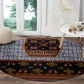 Cameroon Toghu Ethnic Heritage Round Carpet Traditional Bamenda Embroidery Style - African Tribal Motifs