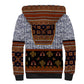 Cameroon Toghu Ethnic Heritage Sherpa Hoodie Traditional Bamenda Embroidery Style - African Tribal Motifs