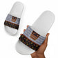 Cameroon Toghu Ethnic Heritage Slide Sandals Traditional Bamenda Embroidery Style - African Tribal Motifs