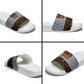 Cameroon Toghu Ethnic Heritage Slide Sandals Traditional Bamenda Embroidery Style - African Tribal Motifs