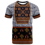 Cameroon Toghu Ethnic Heritage T shirt Traditional Bamenda Embroidery Style - African Tribal Motifs