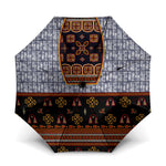 Cameroon Toghu Ethnic Heritage Umbrella Traditional Bamenda Embroidery Style - African Tribal Motifs