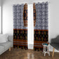 Cameroon Toghu Ethnic Heritage Window Curtain Traditional Bamenda Embroidery Style - African Tribal Motifs