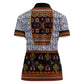 Cameroon Toghu Ethnic Heritage Women Polo Shirt Traditional Bamenda Embroidery Style - African Tribal Motifs