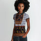 Cameroon Toghu Ethnic Heritage Women Polo Shirt Traditional Bamenda Embroidery Style - African Tribal Motifs
