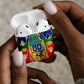 Personalized South Africa Football Springbok AirPods Case Bafana Bafana Rainbow Nation Flag Colors