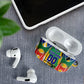 Personalized South Africa Football Springbok AirPods Case Bafana Bafana Rainbow Nation Flag Colors