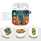 Personalized South Africa Football Springbok AirPods Case Bafana Bafana Rainbow Nation Flag Colors
