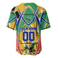 Personalized South Africa Football Springbok Baseball Jersey Bafana Bafana Rainbow Nation Flag Colors