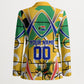 Personalized South Africa Football Springbok Blazer Bafana Bafana Rainbow Nation Flag Colors