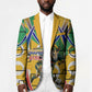 Personalized South Africa Football Springbok Blazer Bafana Bafana Rainbow Nation Flag Colors
