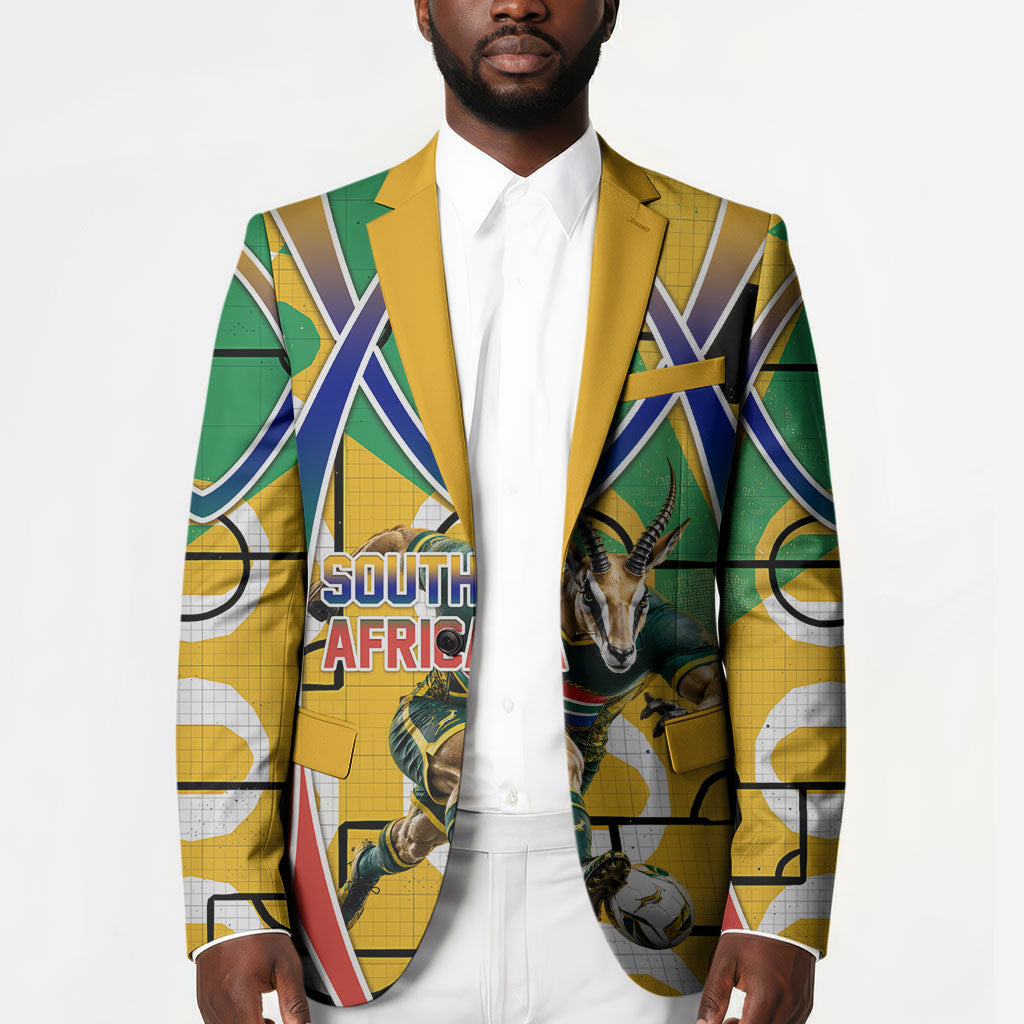 Personalized South Africa Football Springbok Blazer Bafana Bafana Rainbow Nation Flag Colors