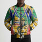 Personalized South Africa Football Springbok Bomber Puffer Jacket Bafana Bafana Rainbow Nation Flag Colors