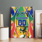 Personalized South Africa Football Springbok Canvas Wall Art Bafana Bafana Rainbow Nation Flag Colors