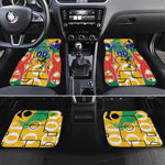 Personalized South Africa Football Springbok Car Mats Bafana Bafana Rainbow Nation Flag Colors