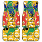 Personalized South Africa Football Springbok Car Mats Bafana Bafana Rainbow Nation Flag Colors