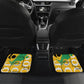 Personalized South Africa Football Springbok Car Mats Bafana Bafana Rainbow Nation Flag Colors