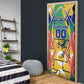 Personalized South Africa Football Springbok Door Cover Bafana Bafana Rainbow Nation Flag Colors