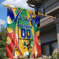 Personalized South Africa Football Springbok Garden Flag Bafana Bafana Rainbow Nation Flag Colors