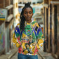 Personalized South Africa Football Springbok Hoodie Bafana Bafana Rainbow Nation Flag Colors