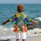 Personalized South Africa Football Springbok Kid Hawaiian Shirt Bafana Bafana Rainbow Nation Flag Colors