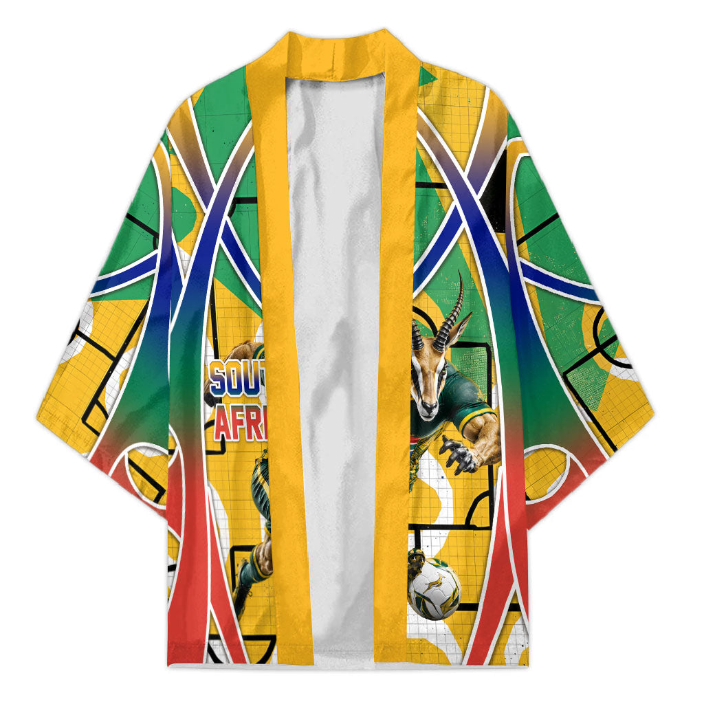 Personalized South Africa Football Springbok Kimono Bafana Bafana Rainbow Nation Flag Colors
