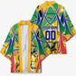 Personalized South Africa Football Springbok Kimono Bafana Bafana Rainbow Nation Flag Colors