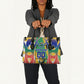 Personalized South Africa Football Springbok Leather Bag Bafana Bafana Rainbow Nation Flag Colors
