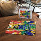 Personalized South Africa Football Springbok Puzzle Bafana Bafana Rainbow Nation Flag Colors