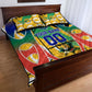 Personalized South Africa Football Springbok Quilt Bed Set Bafana Bafana Rainbow Nation Flag Colors