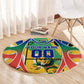 Personalized South Africa Football Springbok Round Carpet Bafana Bafana Rainbow Nation Flag Colors