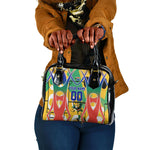 Personalized South Africa Football Springbok Shoulder Handbag Bafana Bafana Rainbow Nation Flag Colors