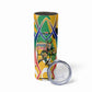 Personalized South Africa Football Springbok Skinny Tumbler Bafana Bafana Rainbow Nation Flag Colors