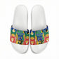 Personalized South Africa Football Springbok Slide Sandals Bafana Bafana Rainbow Nation Flag Colors