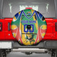 Personalized South Africa Football Springbok Spare Tire Cover Bafana Bafana Rainbow Nation Flag Colors
