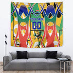 Personalized South Africa Football Springbok Tapestry Bafana Bafana Rainbow Nation Flag Colors