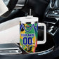 Personalized South Africa Football Springbok Tumbler With Handle Bafana Bafana Rainbow Nation Flag Colors